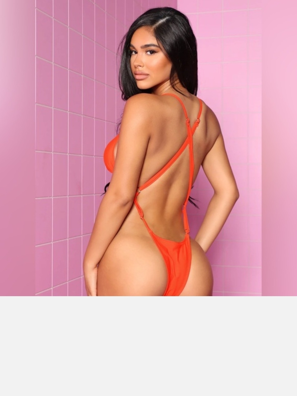 Strappy Orange Monokini